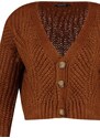 Trendyol Tile Button Detailní Crop Knitwear Cardigan