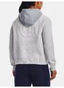 Under Armour Mikina Rival Fleece CB Hoodie-GRY - Dámské