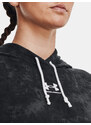 Under Armour Mikina Rival Terry Print Hoodie-BLK - Dámské