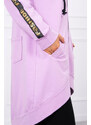 K-Fashion Mikina se zipem na zádech fialová