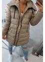 K-Fashion Prošívaná zimní bunda FIFI Cindy beige