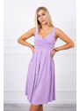 K-Fashion Šaty se širokými ramínky fialové