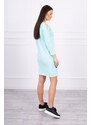 K-Fashion Šaty s potiskem Love v mátové barvě