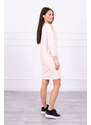 K-Fashion Šaty s potiskem Dream powder pink