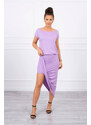 K-Fashion Sukienka asymetryczna fioletowa
