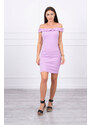 K-Fashion Španělské šaty s volánky fialové