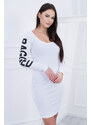 K-Fashion Otrhané bílé šaty
