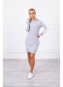 K-Fashion Off White šedé šaty
