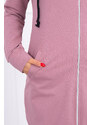 K-Fashion Mikina s kapucí tmavě růžová
