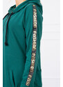 K-Fashion Mikina se zipem na zádech zelená