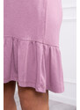 K-Fashion Tenké šaty na ramínka tmavě růžové