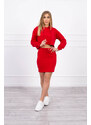 K-Fashion Souprava halenky a sukně červená