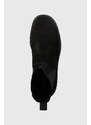 Kožené kotníkové boty Vagabond Shoemakers Tara dámské, černá barva, na platformě