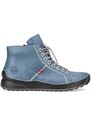 Krásné nebesky modré kotníčkové boty Rieker 71510-14 modrá