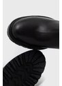 Kožené kozačky Vagabond Shoemakers Kenova dámské, černá barva, na platformě