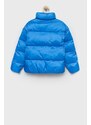 Dětská bunda Tommy Hilfiger fialová barva
