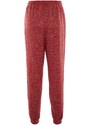 Trendyol Claret červené měkké pletené kalhoty s vysokým pasem