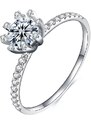 Royal Fashion stříbrný prsten HA-XJZ020A-SILVER-MOISSANITE-ZIRCON