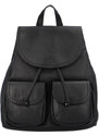Luxusní dámský kožený batoh černý - Hexagona Doulinq černá