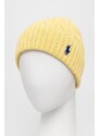 Bavlněná čepice Polo Ralph Lauren žlutá barva,