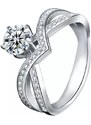 Royal Fashion stříbrný prsten HA-XJZ005-SILVER-MOISSANITE-ZIRCON