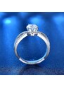 Royal Fashion stříbrný prsten HA-XJZ005-SILVER-MOISSANITE-ZIRCON
