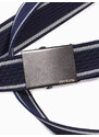 Ombre Clothing Pánský opasek s popruhy - tmavě modrý A028