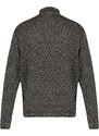 Trendyol Black Men's Slim Fit Half Turtleneck Zipper Knitwear Sweater