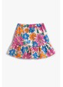 Koton Girls' Ecru Patterned Shorts &; Bermuda