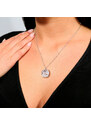 Jewellis ČR Jewellis ocelový náhrdelník Simplicity Cushion s krystalem Swarovski 12mm - Light Siam