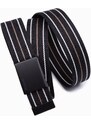 Ombre Clothing Pánský látkový opasek - černá A648