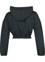 Trendyol Anthracite Hooded Crop Thin Fleece Knitted Sweatshirt