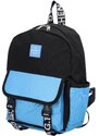 NEW BERRY Stylový městský látkový batoh Miško, modrá
