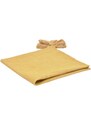 Žlutá bavlněná mušelínová deka Kave Home Eirenne 55 x 55 cm