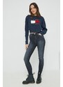 Svetr Tommy Jeans dámský, tmavomodrá barva,