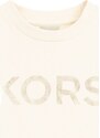 Dětská bavlněná mikina Michael Kors béžová barva, s potiskem