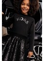 Dívčí šaty Michael Kors černá barva, mini