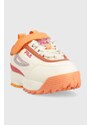 Dětské sneakers boty Fila Disruptor oranžová barva