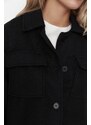 Trendyol Black Premium Wool Cachet Coat