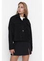 Trendyol Black Premium Wool Cachet Coat