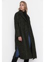 Trendyol Khaki Oversize Premium Wool Cachet Coat