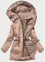 S'WEST Béžová dámská bunda s kapucí (B8105-46)