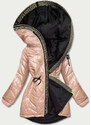 S'WEST Béžová dámská bunda s ozdobným prošíváním (B8092-101)