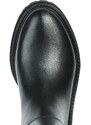 Kožené kotníkové boty Geox Iridea B Abx dámské, černá barva, na plochém podpatku