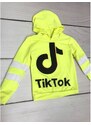 Tik Tok mikina s kapucí neon žlutá, ZU16YEL-98/104 98/104