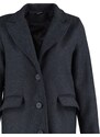 Trendyol Anthracite Button Zavřít Stamp Coat