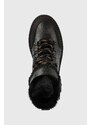 Kožené kotníkové boty Pinko Ortica dámské, černá barva, na platformě