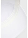 Bavlněná čepice Armani Exchange bílá barva, s potiskem