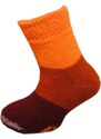 SPACÍ KIDS dětské thermo ponožky Boma - PRUHY oranžová 30-34