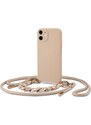 Kryt se šňůrkou pro iPhone 11 - Tech-Protect, Icon Chain Beige